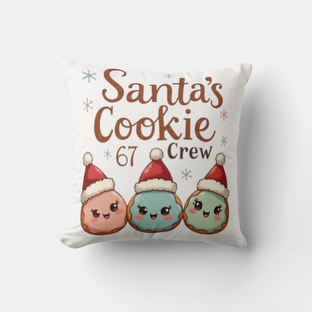 Coussin Santa's Cookie 67 Crew (Recto)
