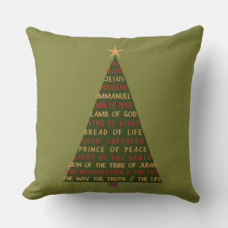 Coussin Sapin de Noël des Noms de Jésus