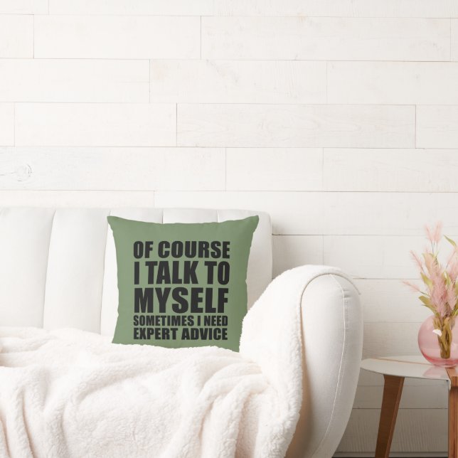 Coussin sarcastique drôle de dire humour adulte sarcasme (Canapé)