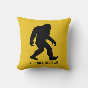 Coussin Sasquatch (Bigfoot) Vous Croirez!