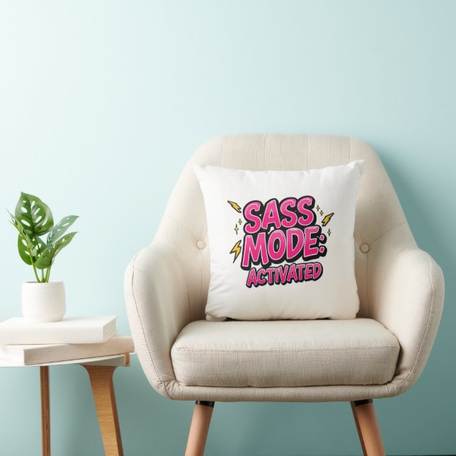 Coussin Sassy Attitude and Bold Pop Art (Chaise)