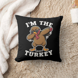 Coussin Sassy Turquie jumelle la famille Thanksgiving Part