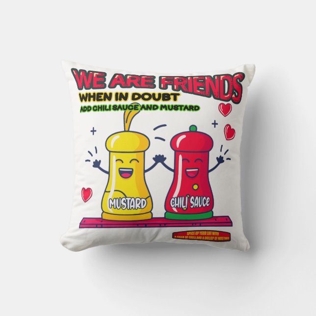 Coussin Sauce chili et moutarde Friends 071502 (Recto)