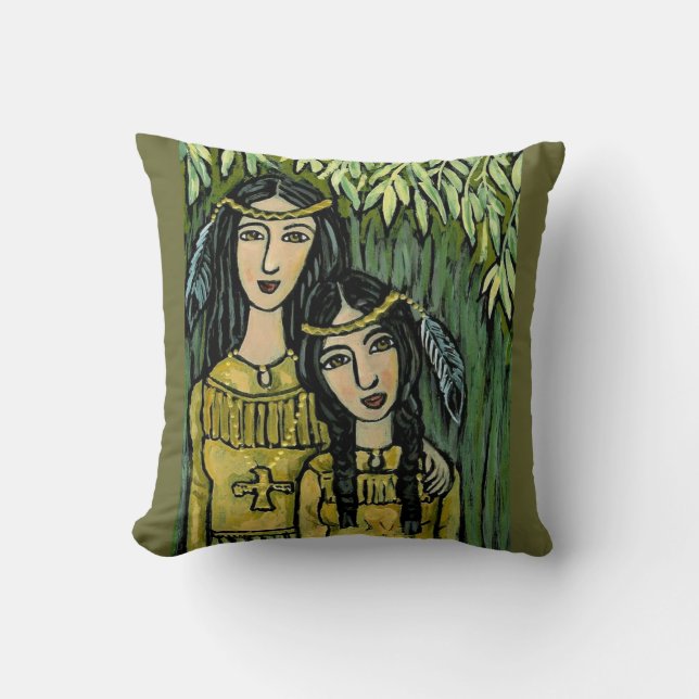 Coussin Saule et sauge de Sisters~ (Recto)