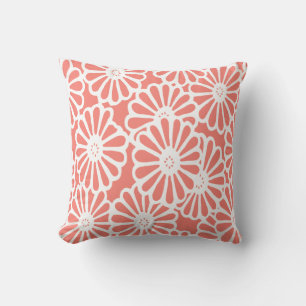 Coussin Saumon Floral Asian Moods