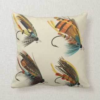 Coussin Saumon mouches par Mary Orvis Imprimer l'oreiller