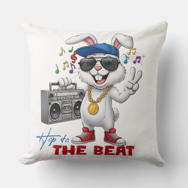 Coussin Sauter au rythme (Recto)