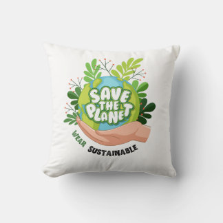 Coussin Sauvez la planète