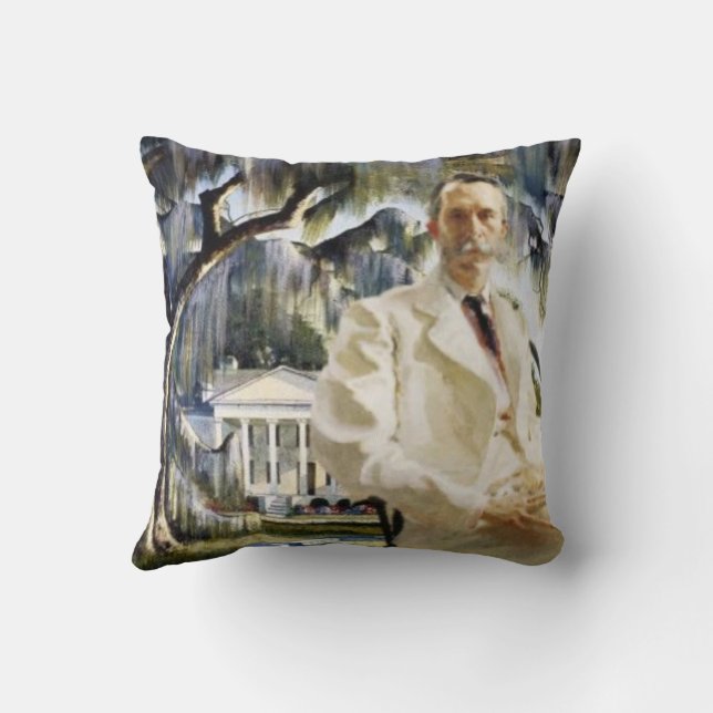 Coussin Savannah Gentleman with Cat (Verso)