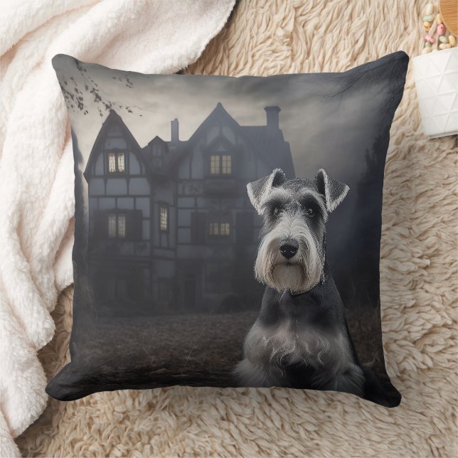 Coussin Scandale d'Halloween Schnauzer Miniature (Couverture)