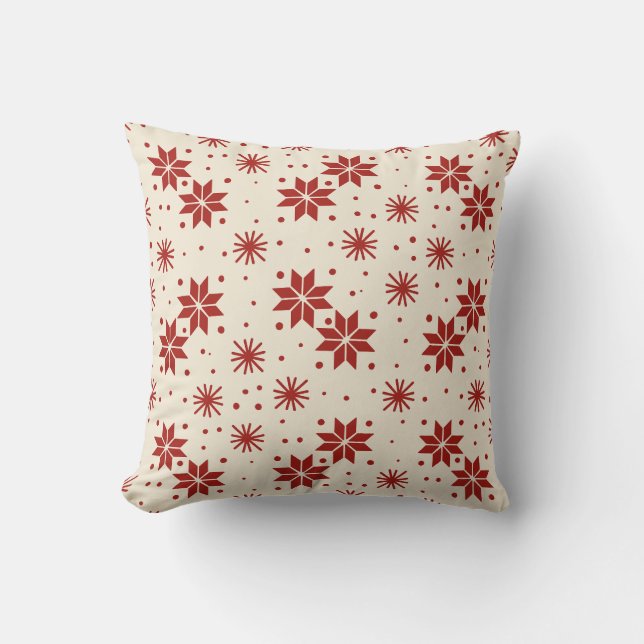 Coussin Scandi Starburst Snowflake (Recto)