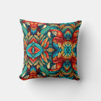 Coussin Scarlet Macaws