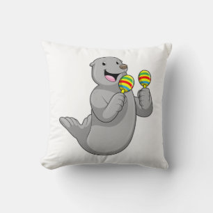 Coussin Sceller comme musicien avec Maracas