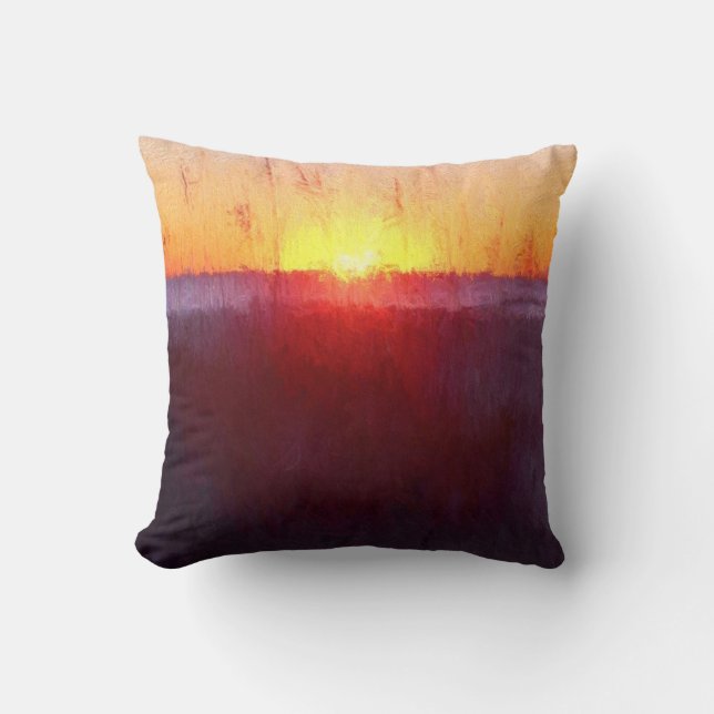 Coussin Scène de la plage de Floride (Recto)