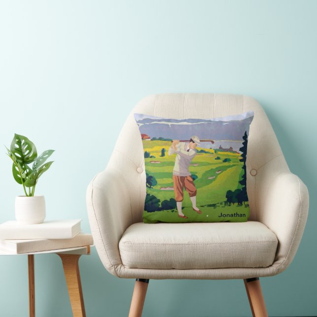 Coussin Scene de Vintage Style Highlands (Chaise)