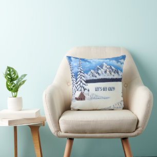 Coussin Scène hivernale merveilleuse