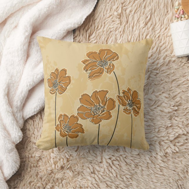 Coussin Schéma baroque fleuri (Couverture)