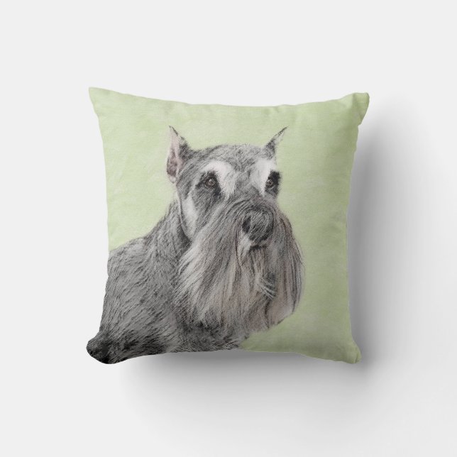 Coussin Schnauzer (Giant, Standard) Peinture - Chien Art (Recto)