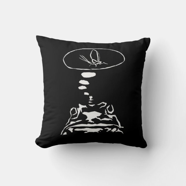 Coussin Sci-Fi smart animaux "Hungry Frog Dreams" (Recto)