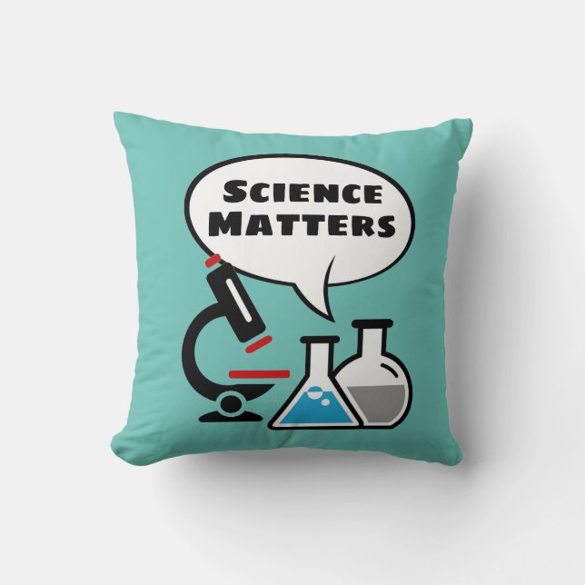 Coussin Science, la science, la parole Bubble Thaillow Pil (Recto)