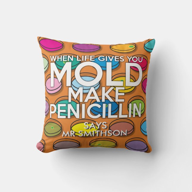 Coussin Science Personnalisée Quand La Vie Vous Donne De L (Recto)