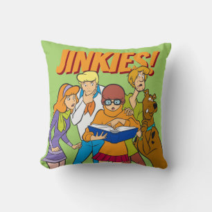 Coussin Scooby-Doo et la bande étudient le livre