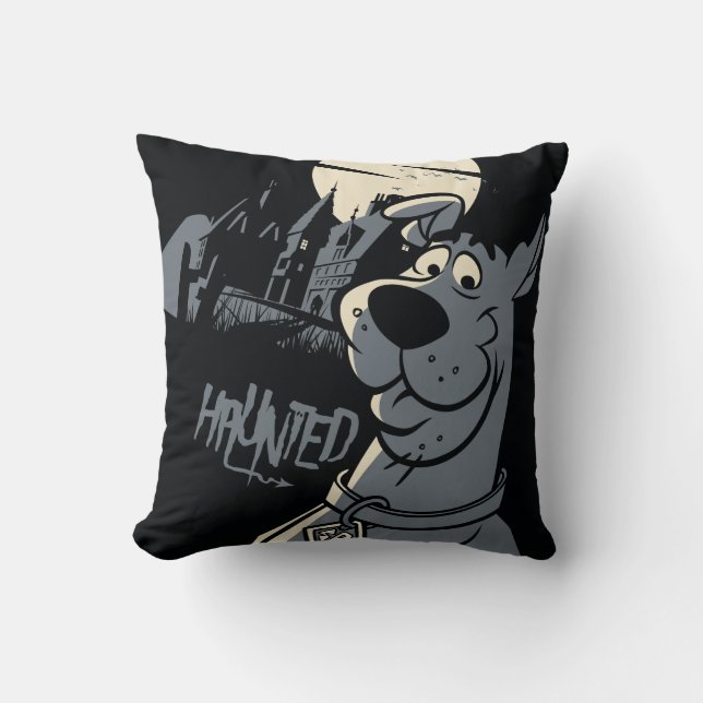 Coussin Scooby-Doo Noir Haunted Mansion Graphisme (Recto)