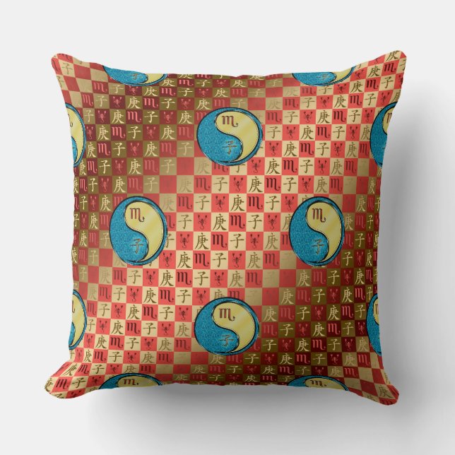 Coussin Scorpio & Metal Rat (Recto)