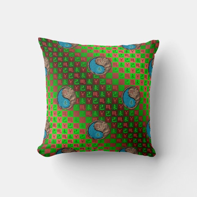Coussin Scorpion & Chèvre de Terre (Recto)