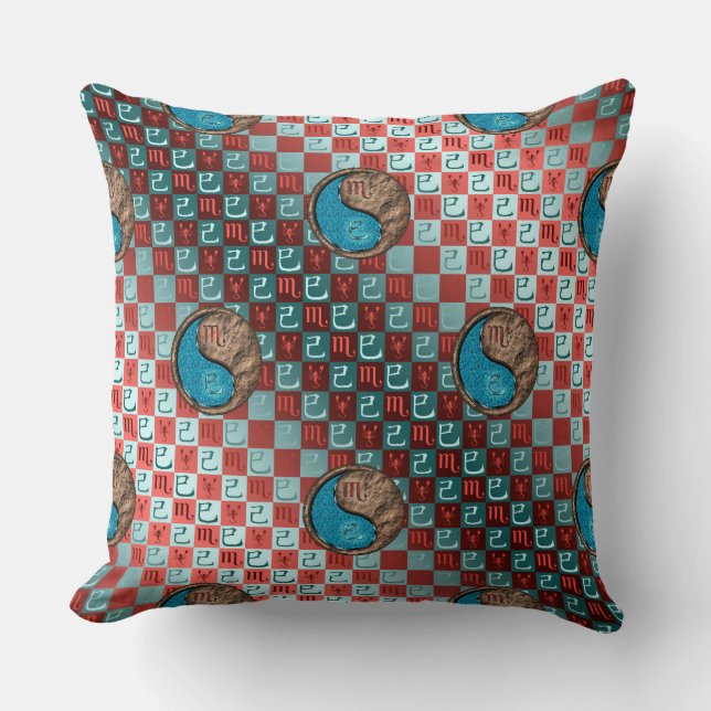 Coussin Scorpion & Serpent de terre (Recto)