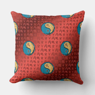 Coussin Scorpion & Tigre de Feu