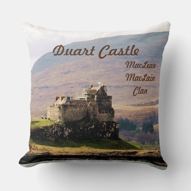 Coussin Scottish Duart Castle - MacLean/MacLain Clan (Recto)
