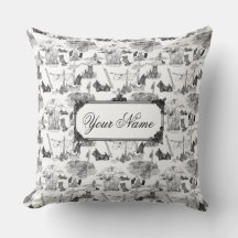 SCOTTISH Terrier Black Toile avec nom personnalisé