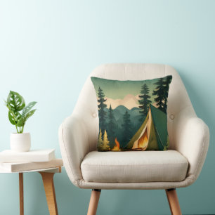 Coussin scout Love camping Aventure