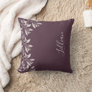 Coussin Script de nom du port de Cassis élégant