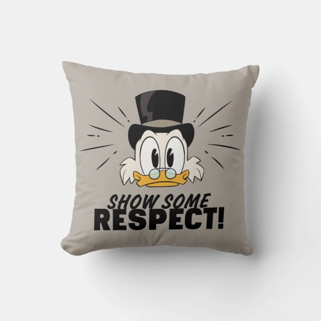 Coussin Scrooge McDuck| Montrez Un Peu De Respect ! (Recto)