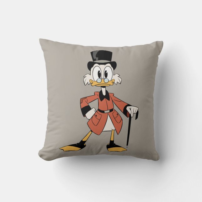 Coussin Scrooge McDuck| Travailler dur dur (Recto)