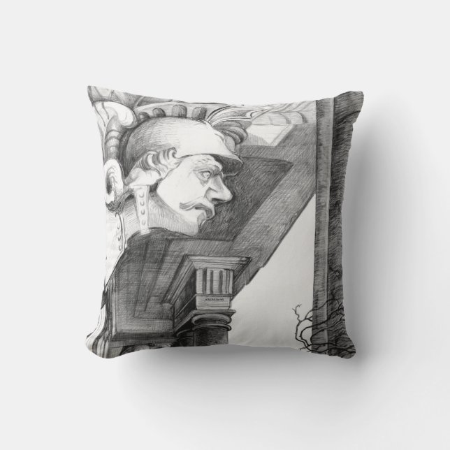 Coussin Sculpture du château Crayon Art (Recto)