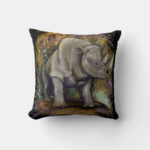 Coussin Se souvenir du Rhino noir