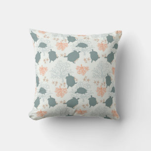 Coussin Sea Turtle Ocean Print