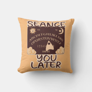 Coussin Seance You Plus Tard Spirit Board Halloween Art