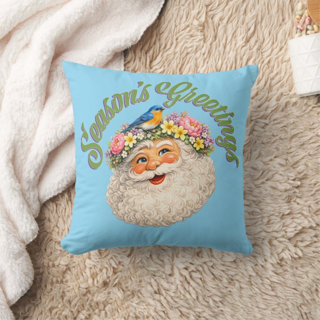 Coussin Season's Greetings - Spring Santa (Couverture)