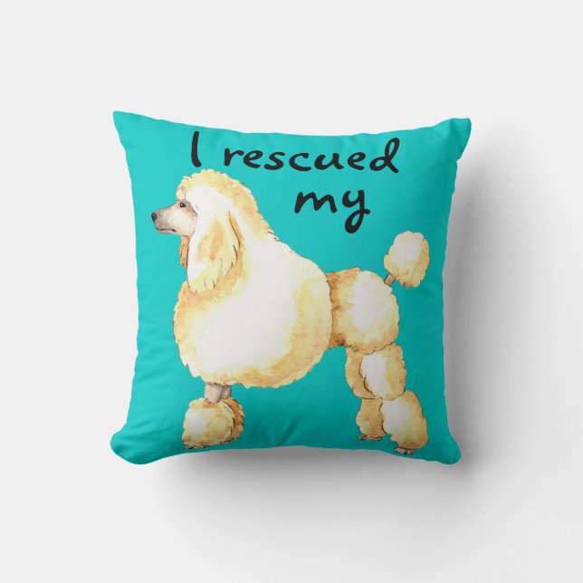 Coussin Secourir le caniche (Recto)