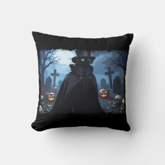 Coussin Seigneur Corbeau - Conception Gothique Halloween