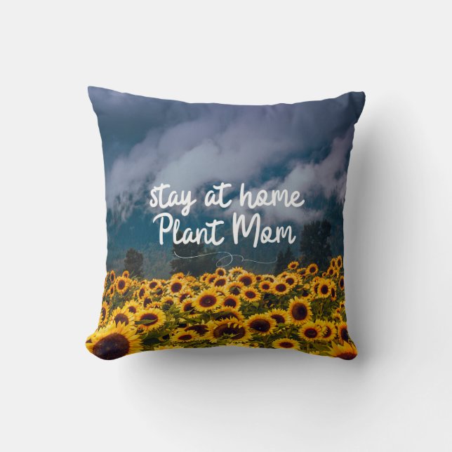 Coussin Séjour amusant à la maison Plante Maman Champs de  (Recto)