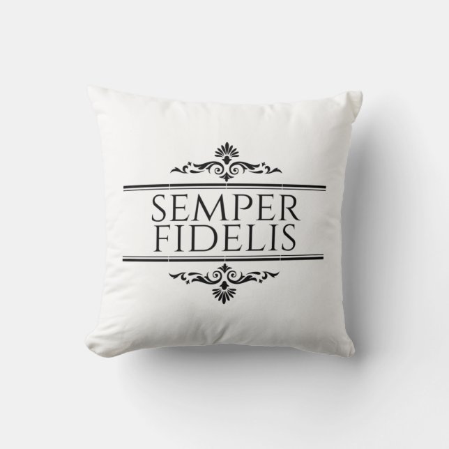 Coussin Semper Fidelis (Recto)