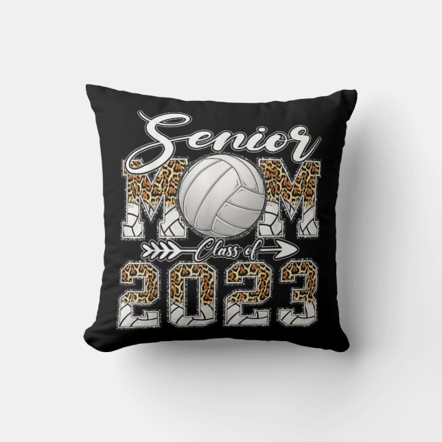 Coussin Senior Maman Classe De Volleyball Maman Graduation (Recto)
