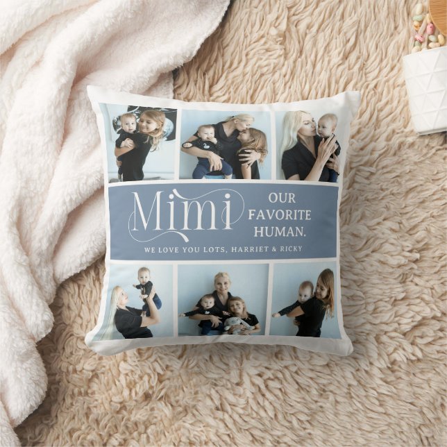 Coussin Sentimental Photo Collage Mimi Keepsake  (Couverture)