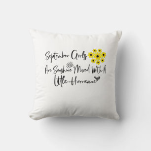 Coussin Septembre Les Filles Sont Brillantes Mélangées Ave