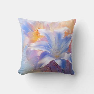 Coussin Sérénité dans l'art floral Pastel